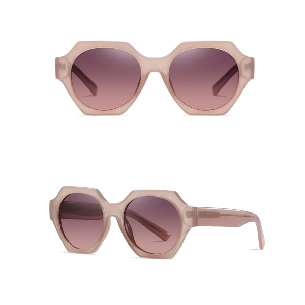 عینک آفتابی چند ضلعی زنانه آلبرت وگ مدل S26106C3 Acetate Avantgarde Visionary